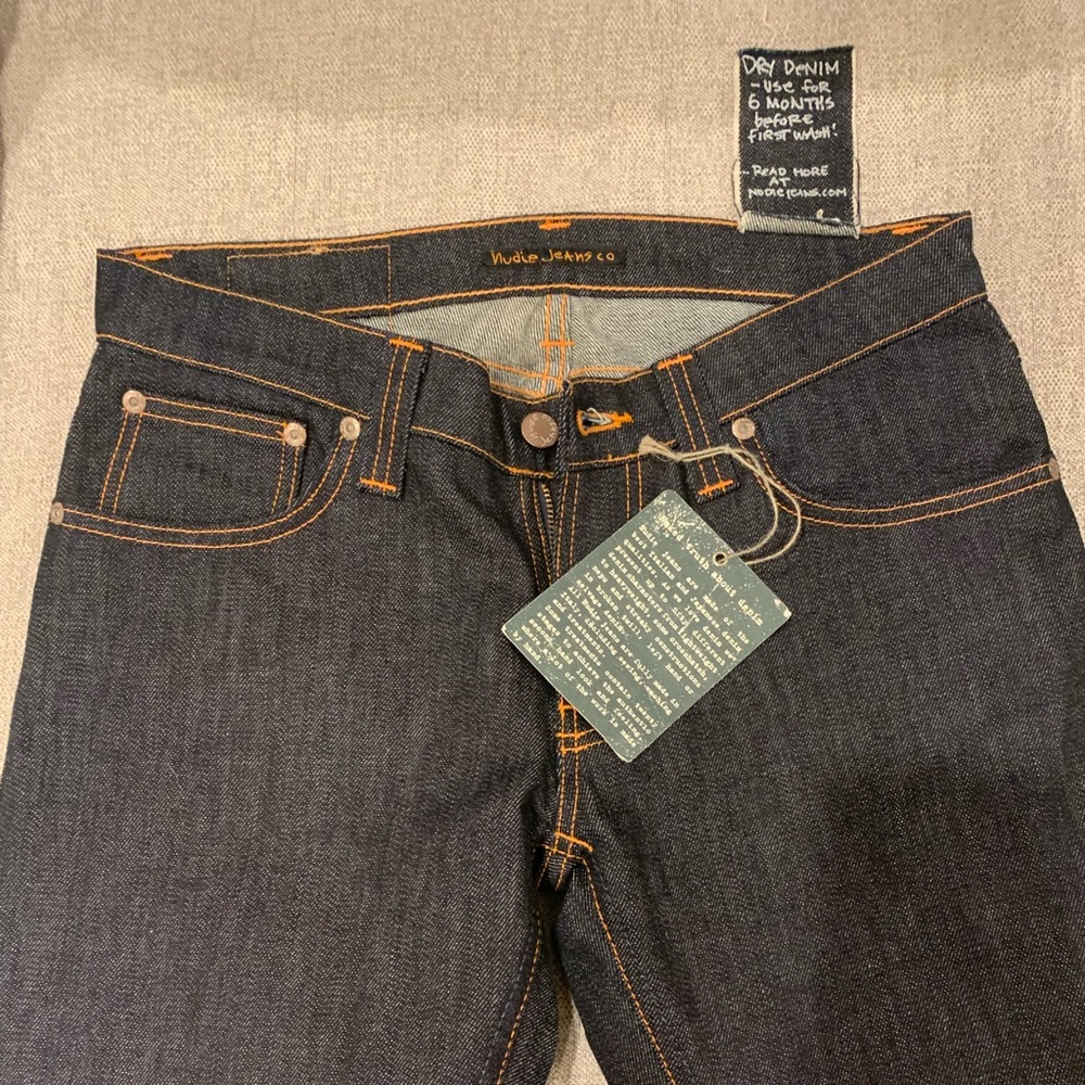 Nudie “Super Slim Kilm” Dry Denim (30x34)